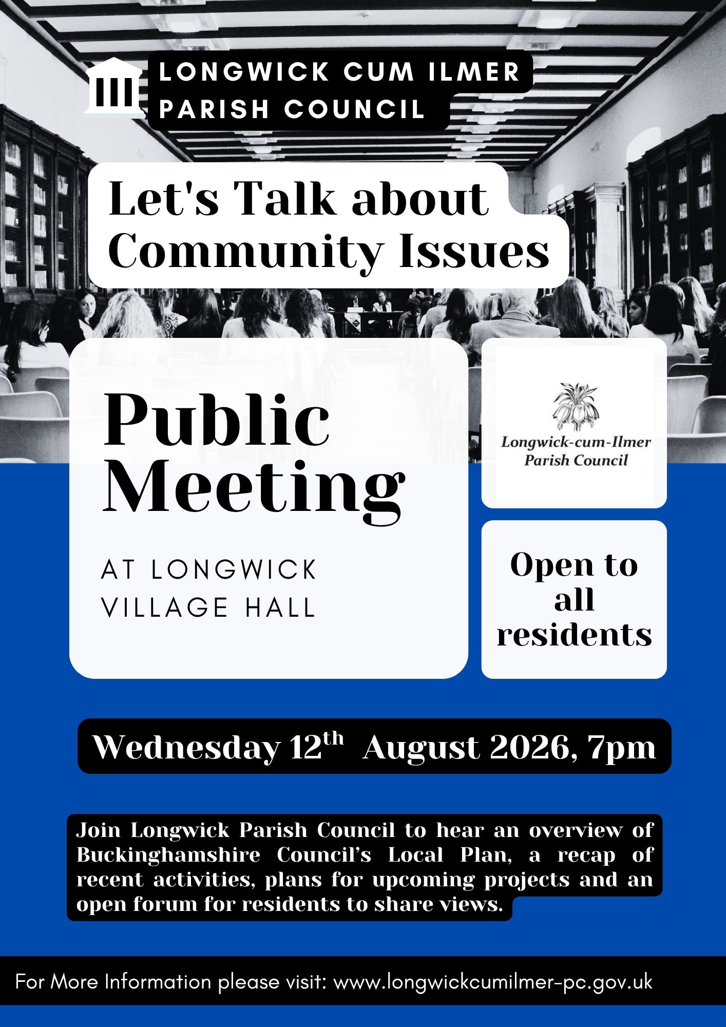 Poster advertising public meeting